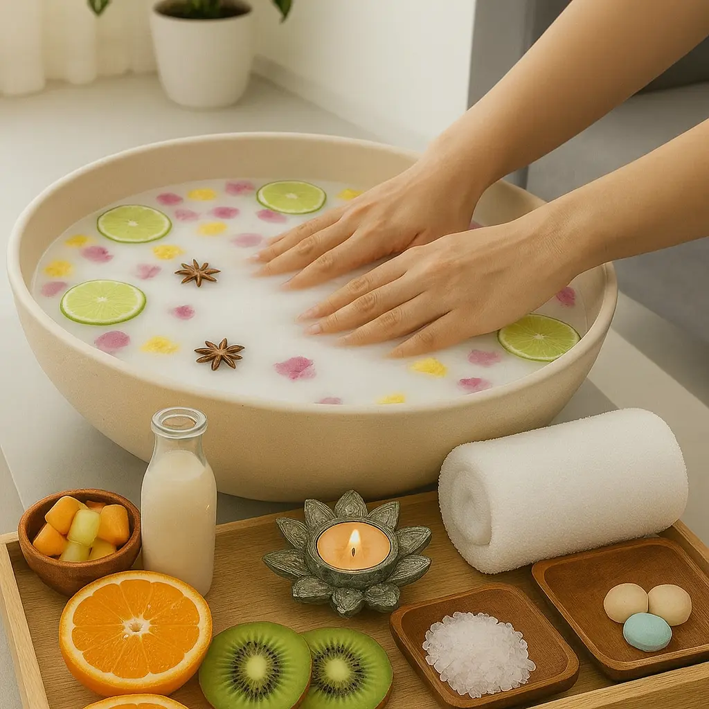 Ultimate tropical manicure